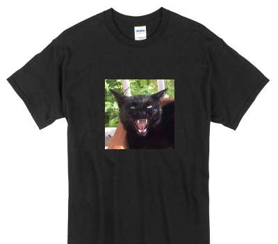 Custom Gildan 100% Cotton Black T-Shirt