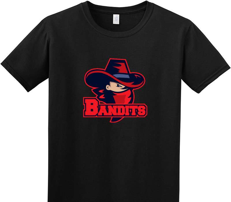 Custom Adult Soft Style 100% Cotton Black T-Shirt