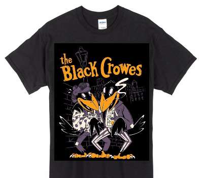 Custom Gildan 100% Cotton Black T-Shirt