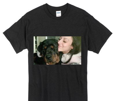 Custom Gildan 100% Cotton Black T-Shirt