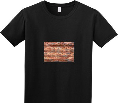 Custom Adult Soft Style 100% Cotton Black T-Shirt