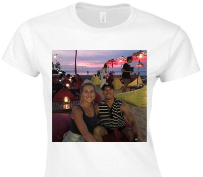 Custom Womens Soft Style 100% Cotton White T-Shirt