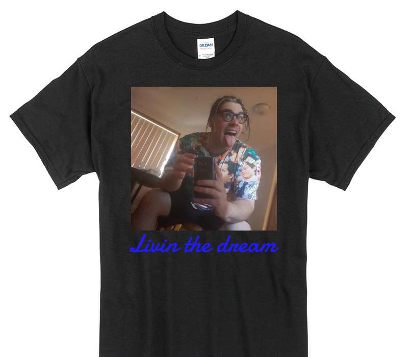 Custom Gildan 100% Cotton Black T-Shirt