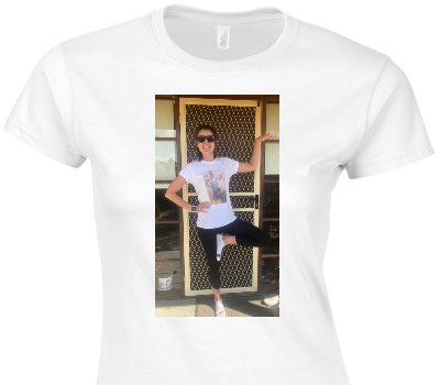 Custom Womens Soft Style 100% Cotton White T-Shirt