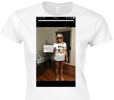 Custom Womens Soft Style 100% Cotton White T-Shirt