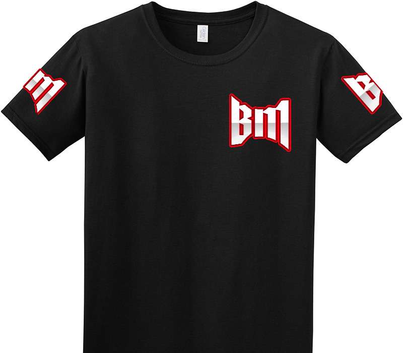 Custom Adult Soft Style 100% Cotton Black T-Shirt