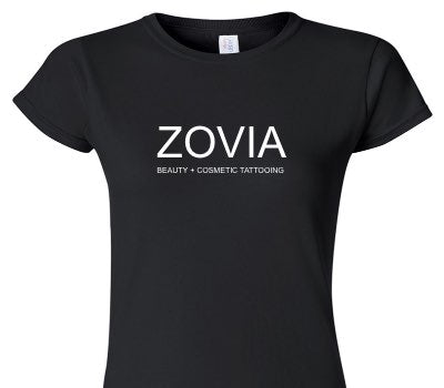 Custom Womens Soft Style 100% Cotton Black T-Shirt