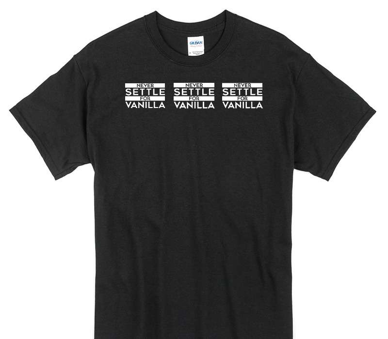 Custom Gildan 100% Cotton Black T-Shirt