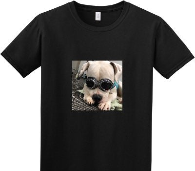 Custom Adult Soft Style 100% Cotton Black T-Shirt
