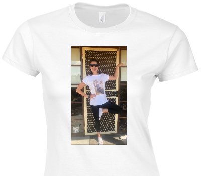 Custom Womens Soft Style 100% Cotton White T-Shirt