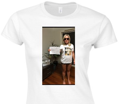 Custom Womens Soft Style 100% Cotton White T-Shirt