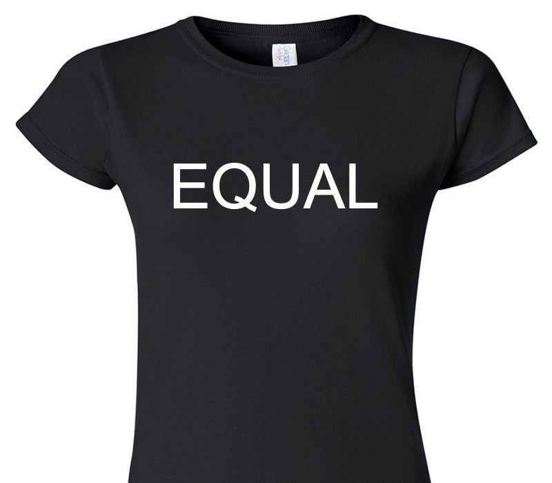 Custom Womens Soft Style 100% Cotton Black T-Shirt