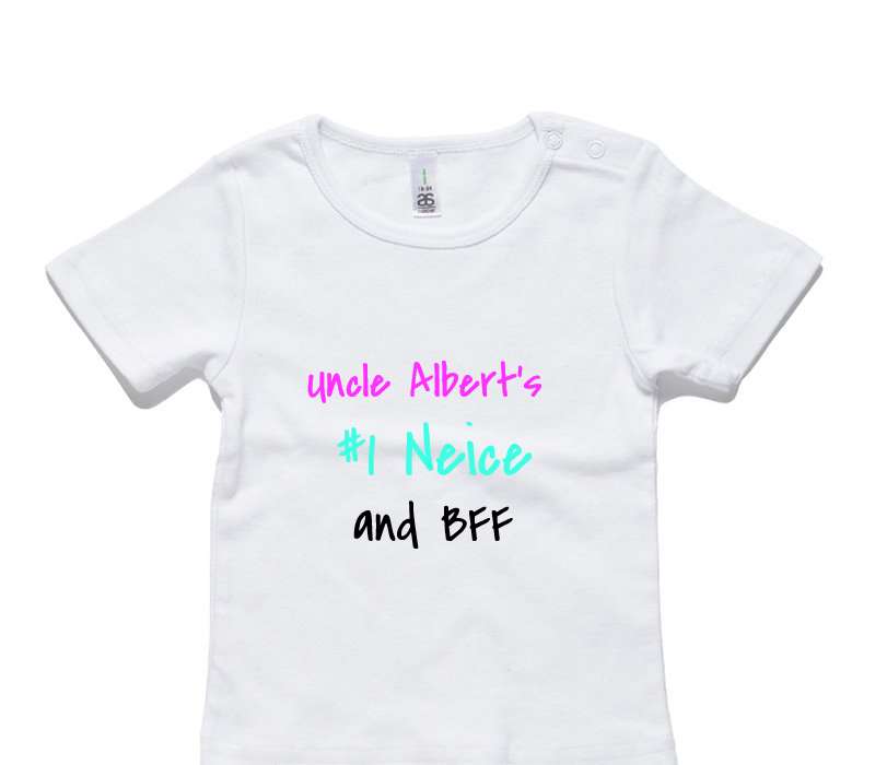 Custom AS Colour White Baby T-Shirt