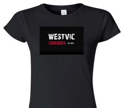 Custom Womens Soft Style 100% Cotton Black T-Shirt