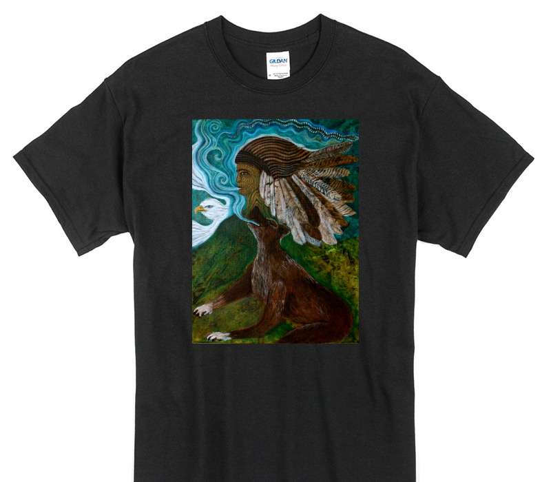 Custom Gildan 100% Cotton Black T-Shirt