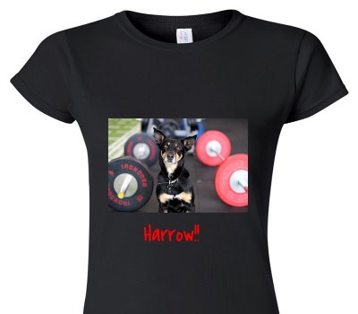 Custom Womens Soft Style 100% Cotton Black T-Shirt