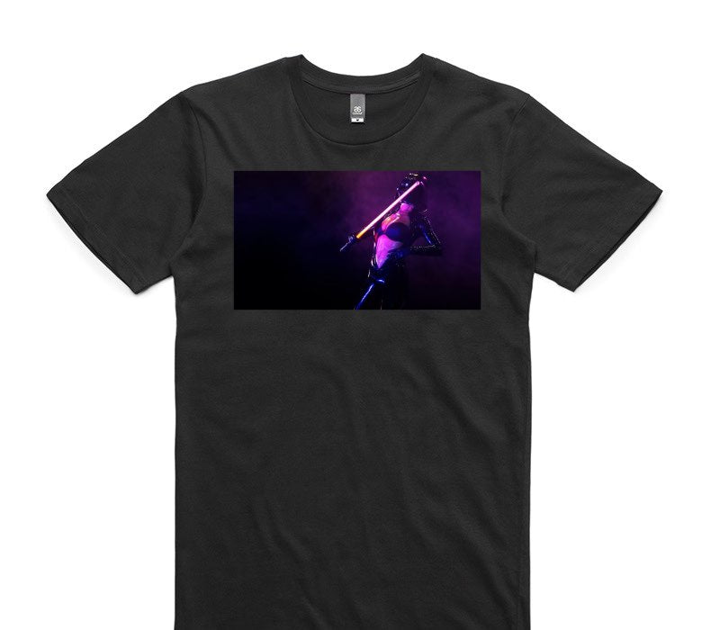 Custom AS Colour 100% Cotton Black T-Shirt