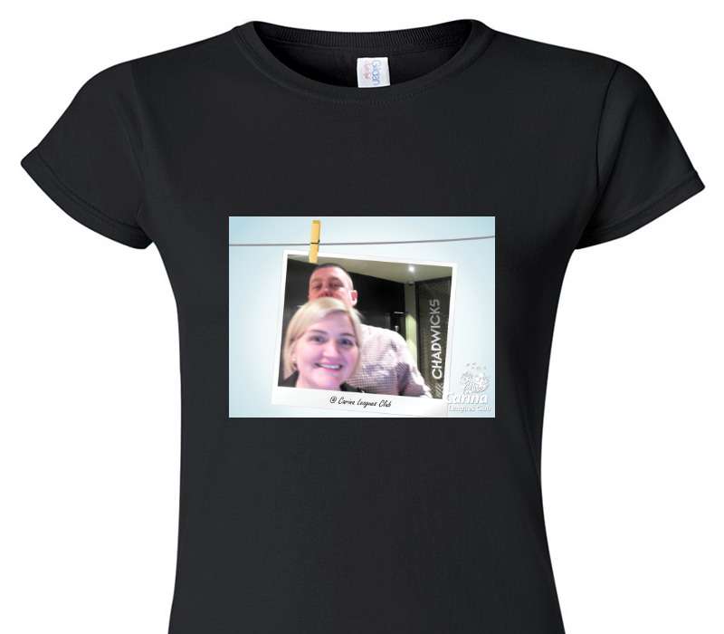 Custom Womens Soft Style 100% Cotton Black T-Shirt