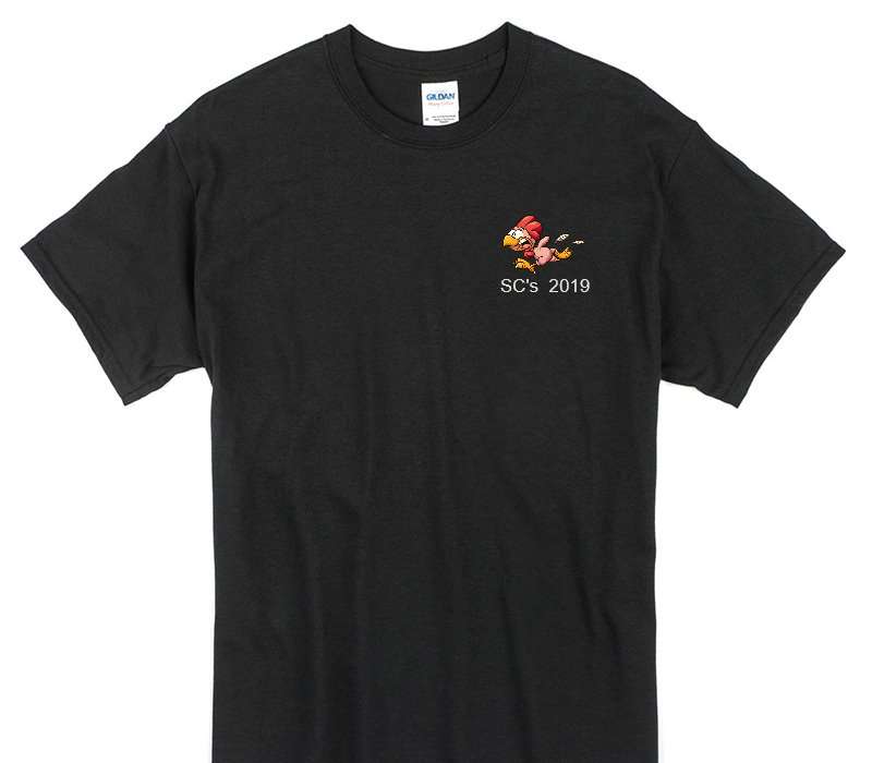 Custom Gildan 100% Cotton Black T-Shirt