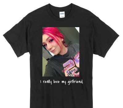 Custom Gildan 100% Cotton Black T-Shirt