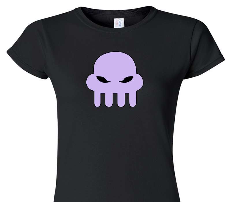 Custom Womens Soft Style 100% Cotton Black T-Shirt