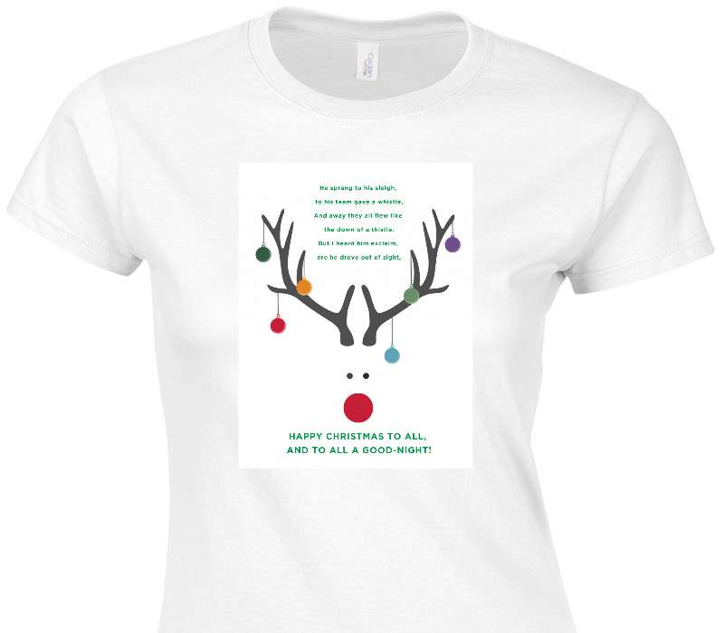 Custom Womens Soft Style 100% Cotton White T-Shirt