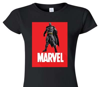 Custom Womens Soft Style 100% Cotton Black T-Shirt