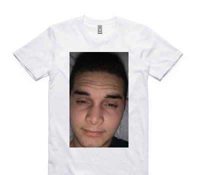 Custom AS Colour 100% Cotton White T-Shirt