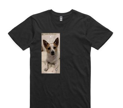 Custom AS Colour 100% Cotton Black T-Shirt