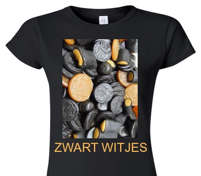 Custom Womens Soft Style 100% Cotton Black T-Shirt