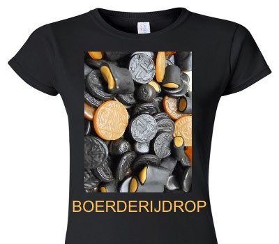 Custom Womens Soft Style 100% Cotton Black T-Shirt