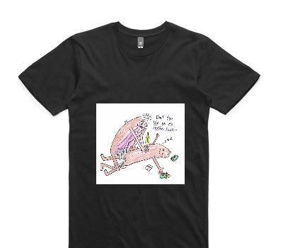 Custom AS Colour 100% Cotton Black T-Shirt