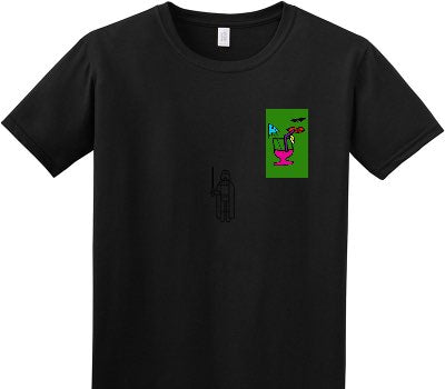 Custom Adult Soft Style 100% Cotton Black T-Shirt