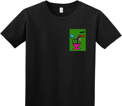 Custom Adult Soft Style 100% Cotton Black T-Shirt
