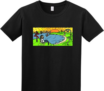 Custom Adult Soft Style 100% Cotton Black T-Shirt
