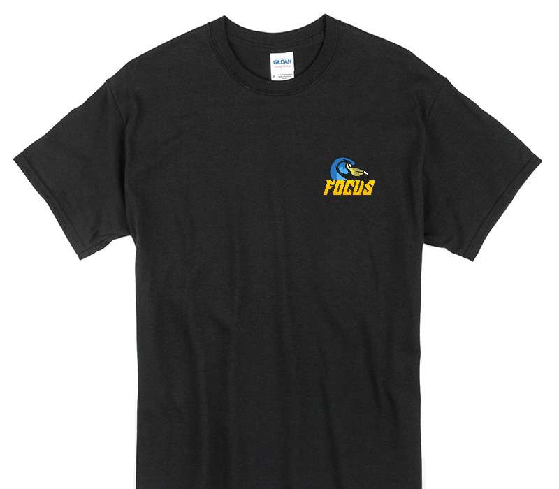 Custom Gildan 100% Cotton Black T-Shirt