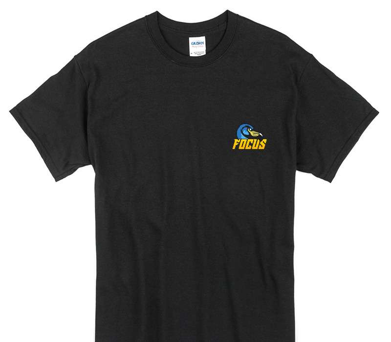 Custom Gildan 100% Cotton Black T-Shirt