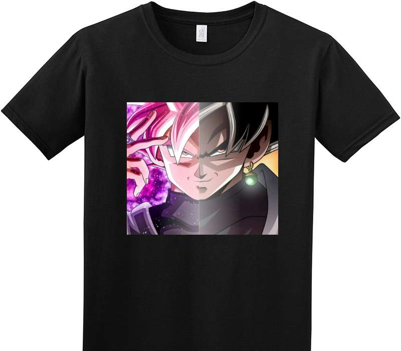 Custom Adult Soft Style 100% Cotton Black T-Shirt