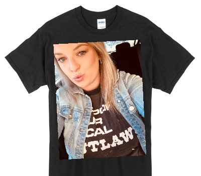 Custom Gildan 100% Cotton Black T-Shirt