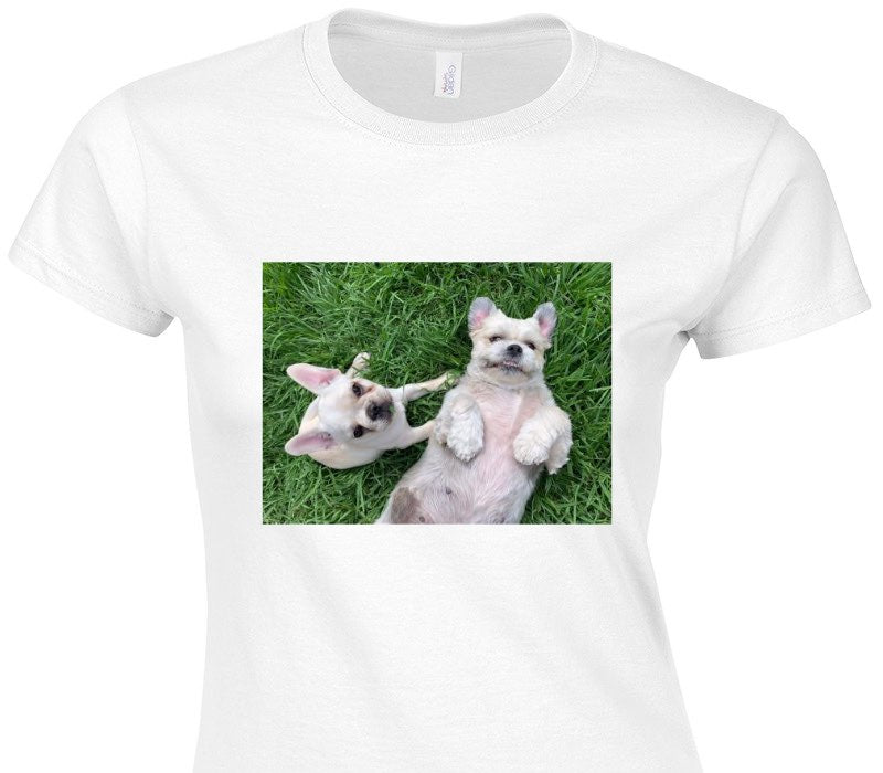 Custom Womens Soft Style 100% Cotton White T-Shirt