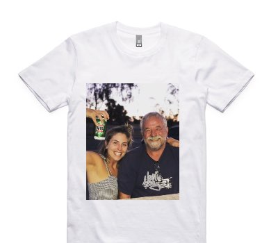 Custom AS Colour 100% Cotton White T-Shirt