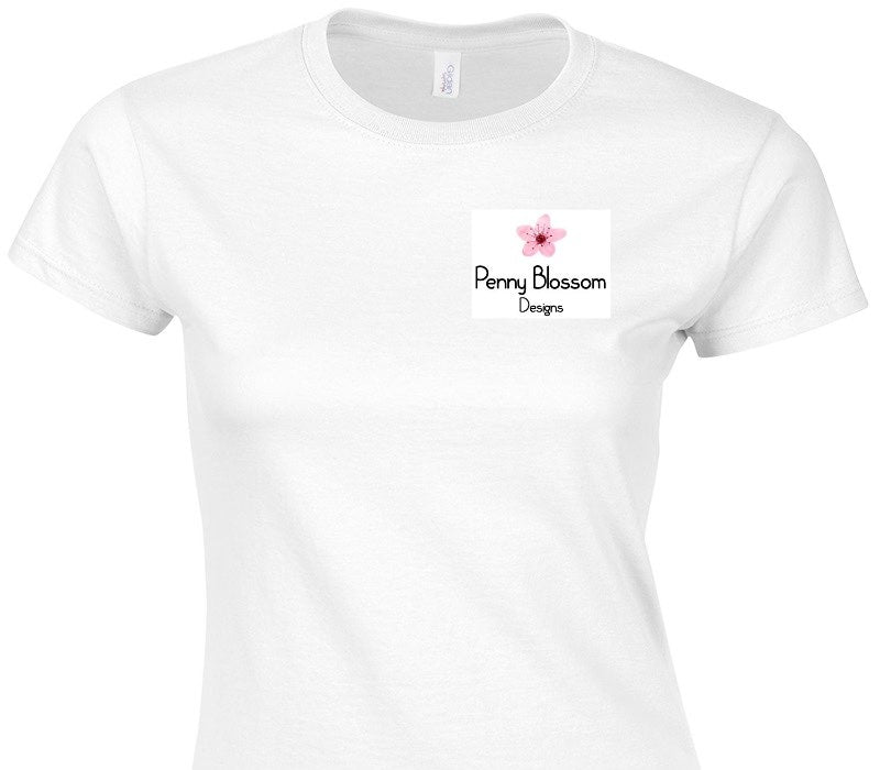 Custom Womens Soft Style 100% Cotton White T-Shirt