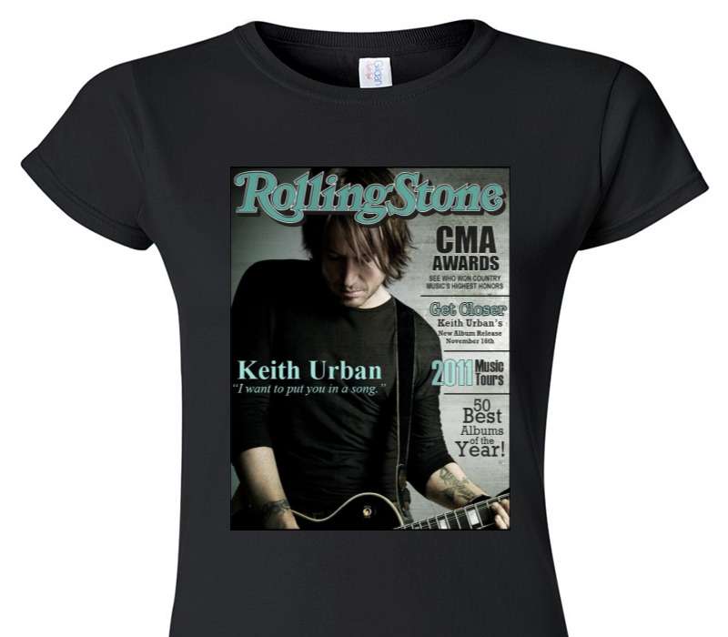 Custom Womens Soft Style 100% Cotton Black T-Shirt