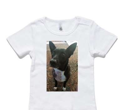 Custom AS Colour White Baby T-Shirt