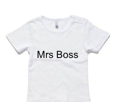 Custom AS Colour White Baby T-Shirt