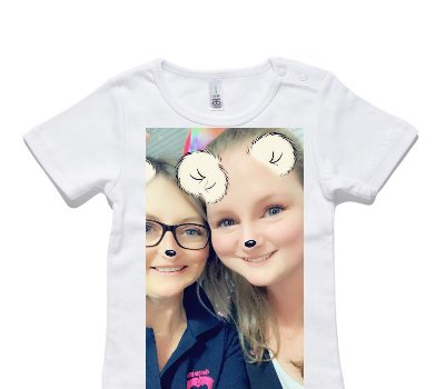 Custom AS Colour White Baby T-Shirt
