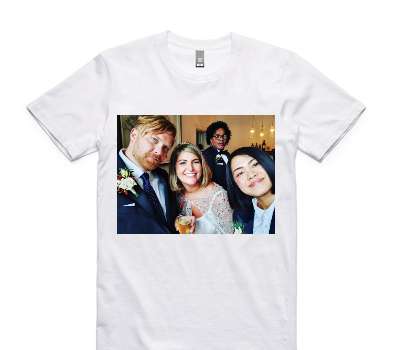 Custom AS Colour 100% Cotton White T-Shirt
