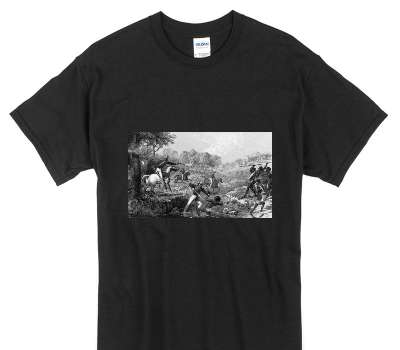 Custom Gildan 100% Cotton Black T-Shirt