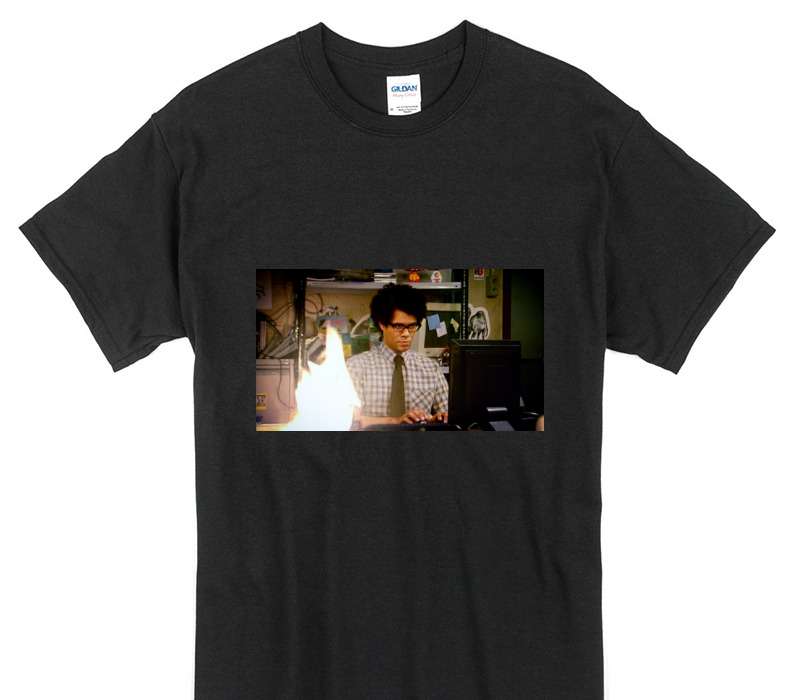 Custom Gildan 100% Cotton Black T-Shirt