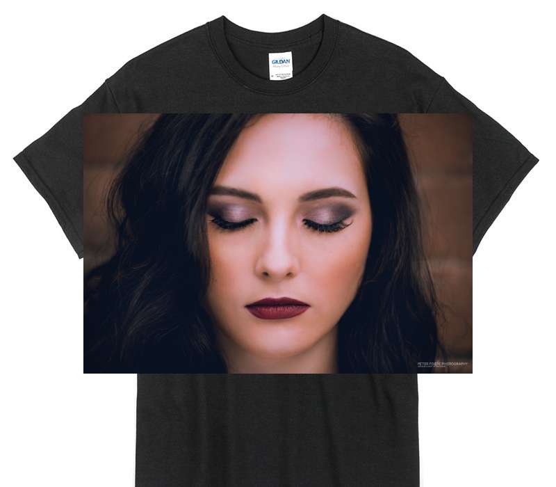 Custom Gildan 100% Cotton Black T-Shirt